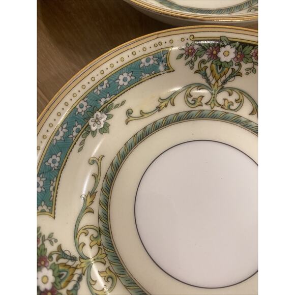 Noritake Beauvais 5.25” Fruit Bowls Set Of 4 Fine China Gold Rim Made In Japan - Picture 4 of 7